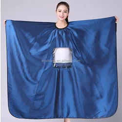 Wholesale With Window Hair Styling Cape Waterproof Hairdresser Cape Barber Salon Tools