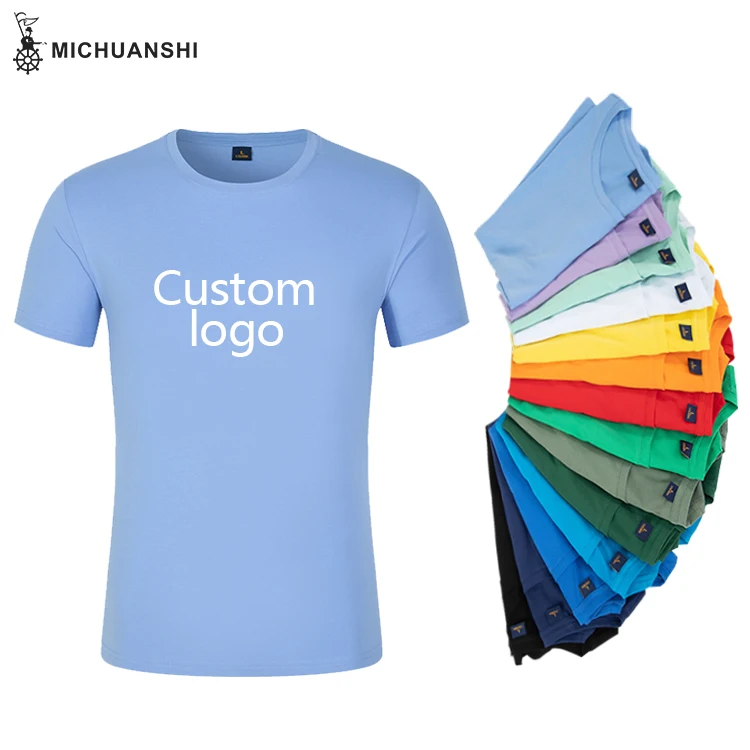 Factory price 100% cotton unisex plain t shirt, custom printed embroidered t shirt unisex  T-shirt for men