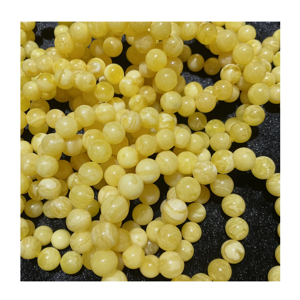 Натуральный Янтарный русский Балтийский янтарный камень тигровый узор круглые бусины Янтарные Бусины