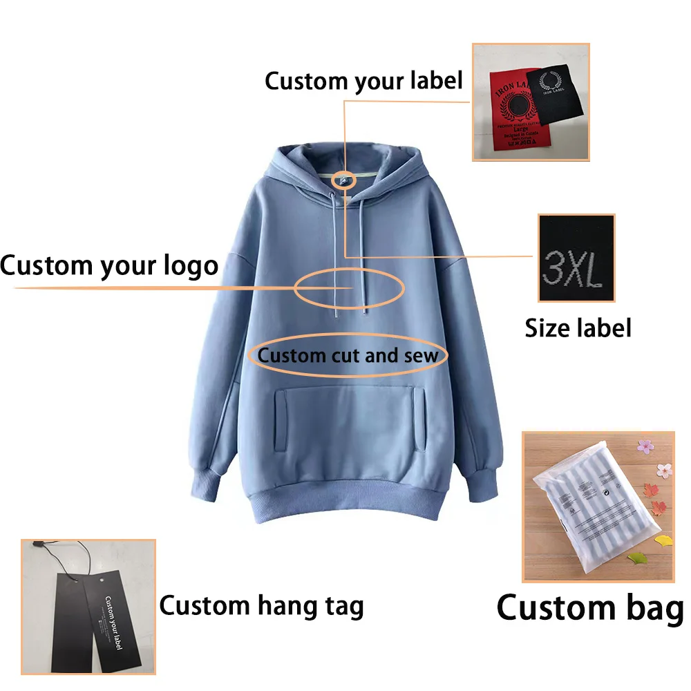 French terry acid washed pullover oversized hoodie embroidered distressed hoodie wholesale acid washed crewneck sweatshirts