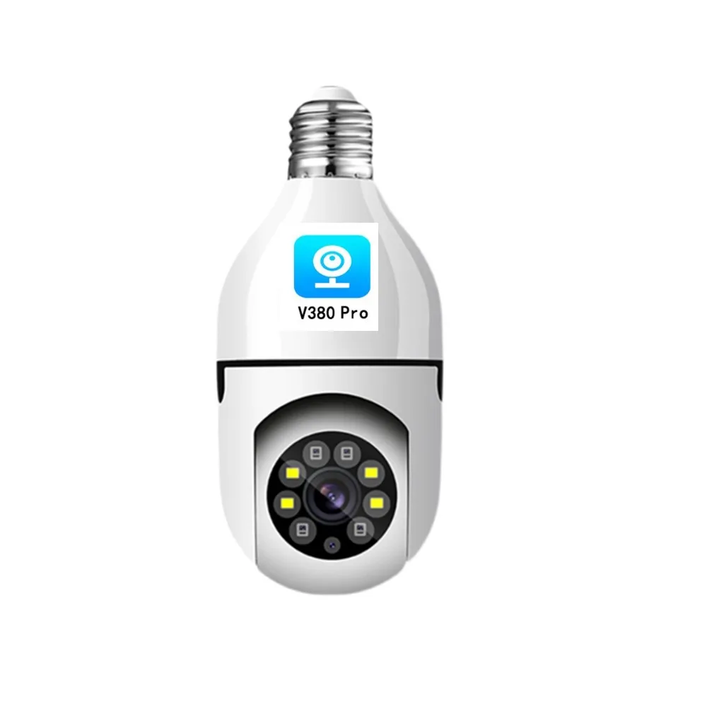 1080P Indoor E27 Holder Surveillance light bulb camera 360 Cctv Camara Wifi v380 pro wifi camera