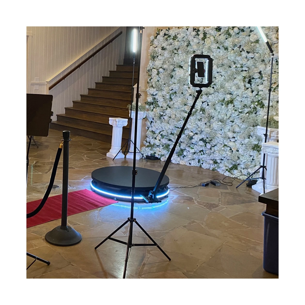 Large Size Portable Wedding Party Photo-Booth-360 Motor Replacement 360 Photo Booth Light Stick