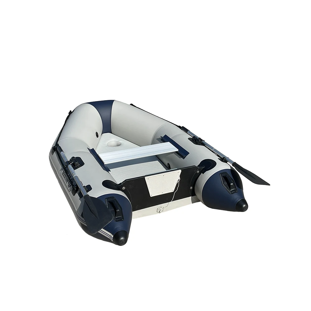 Solar Marine 8.8ft Inflatable Dinghy Fishing Boat Transom Sport Tender Kayak Speed Rowing Canoe Rescue Yacht with Paddles