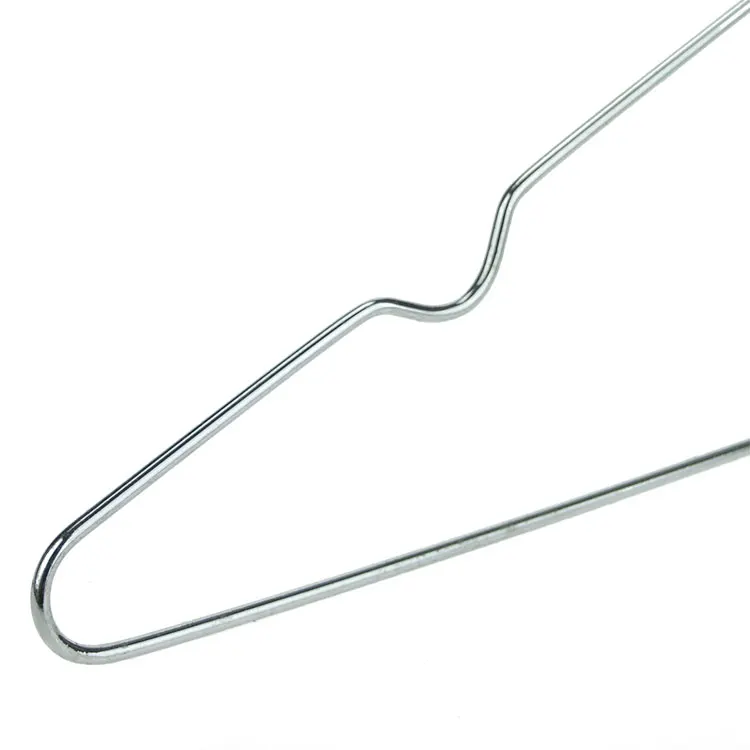 Factory price supermarket chrome wholesale metal gold wire iron custom clothes hangers manufacturer