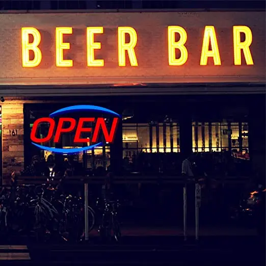 Best Battery Powered Flex 24 Hours Open Lettering Sign Led Neon Open Signs