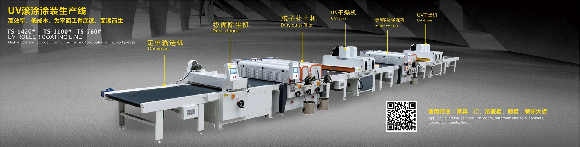 Surface Paint Uv Coating Machine Coating Production Line Painting Engineers Available to Service Machinery Overseas Wood 2-80mm