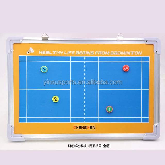 Aluminum alloy badminton tactical board magnetic coach chart display board teaching board