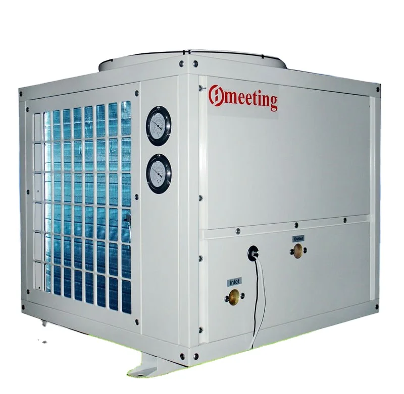 Meeting 12kw air source three-effect machine (EVI)  hot water 220V for heating and cooling