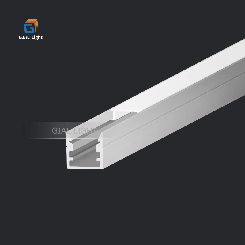 TX037 10*10mm alu led profile for led cabinet corner cheap price PC cover aluminum led channel