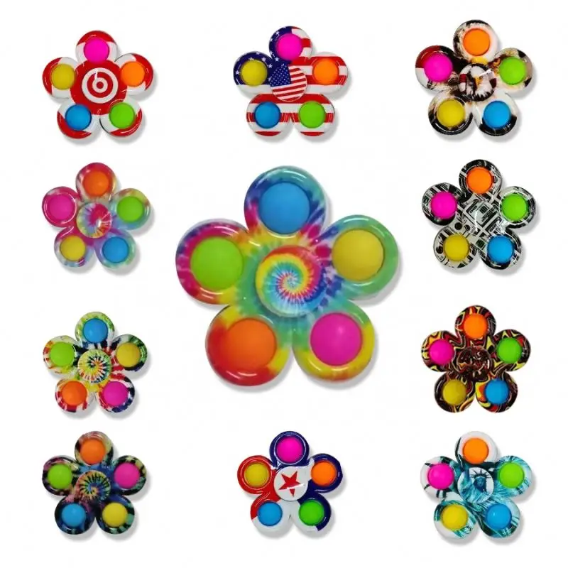 Amazon Top Seller PopIt Fidget Toy Spinner Toy Pop Dimple Fidget Toys Stress