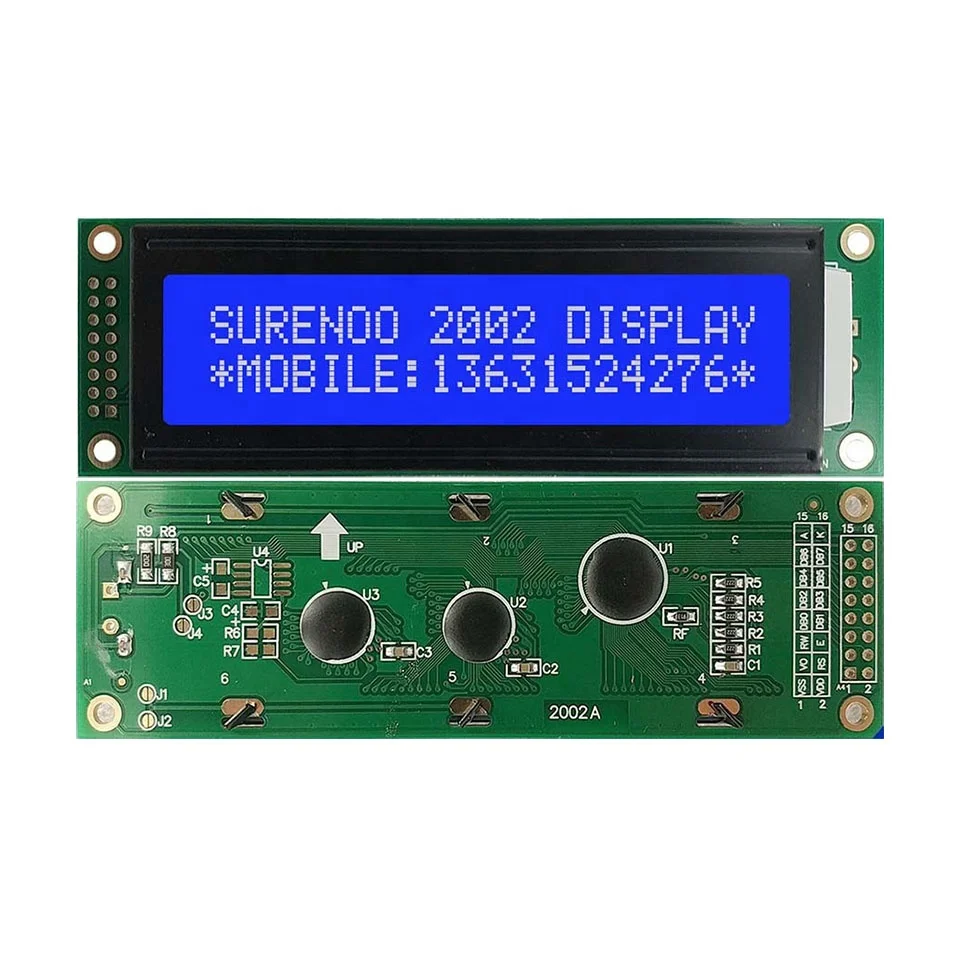 116*37MM 202 2002 20X2 Character LCD Module Display Screen Panel LCM with LED Backlight English Japanese Russian European