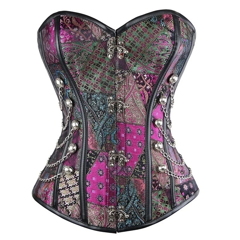 Corsage Steampunk Corset Sexy Corsets and Bustiers Slim Gothic Women Corselet Corset Steel Bone Plus Size Bustiers S-6XL