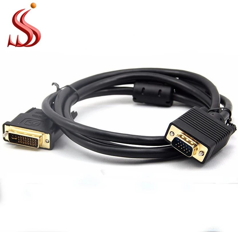 High quality 24+5 DVI Male to VGA Female monitor cable
