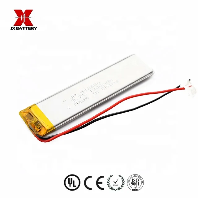 long cycle rechargeable battery 402686 3.7v 1000mah lithium polymer battery