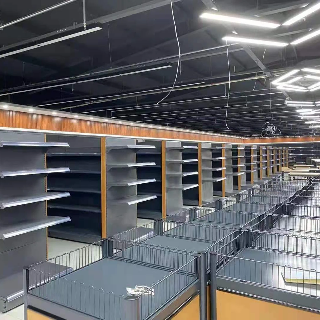 Large supermarket shelves easy to assemble supermarket shelf each layer bearing 75kg supermarket rack