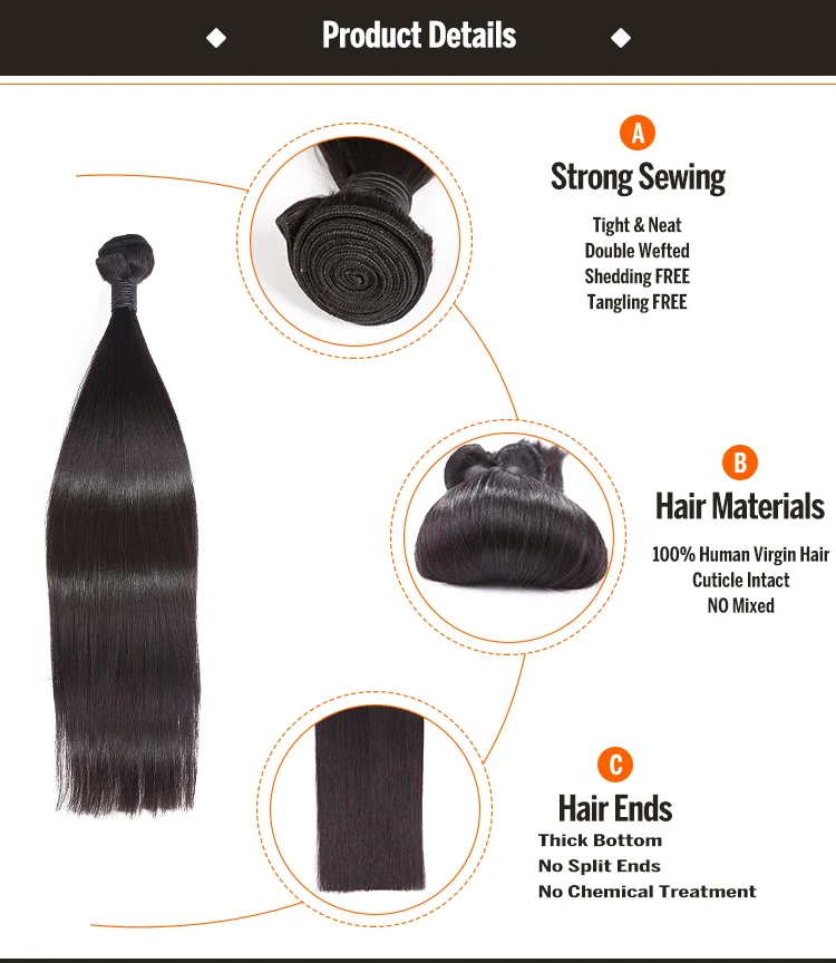 
Straight Wholesale Human Bulk Grade 9A Brazilian Hair Bundles Wholesale Unprocessed Raw virgin Brazilian Human Hair 