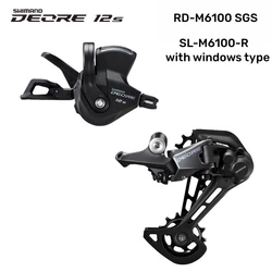 SHIMANO DEORE M6100 m6000 1x12 запчасти для велосипеда групповая комплектация с переключателем на заднюю цепь, кронштейн, кассета, набор групп звездочек