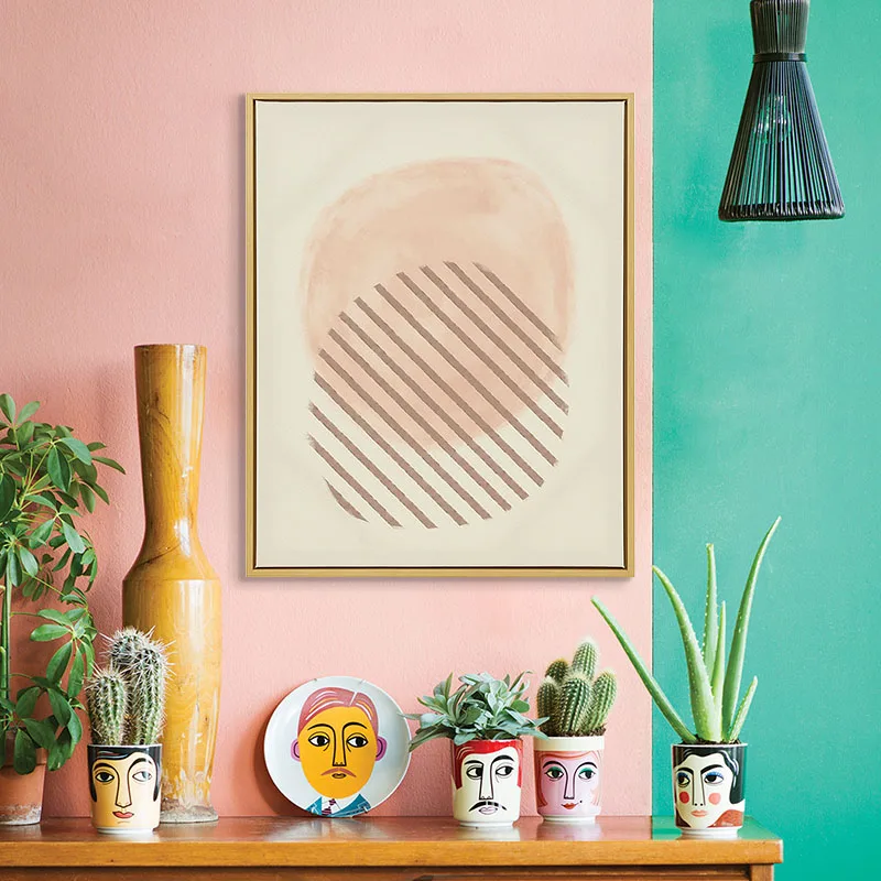 Minimalist Design Framed Wall Art Canvas Digital Printing Still Life Paintings