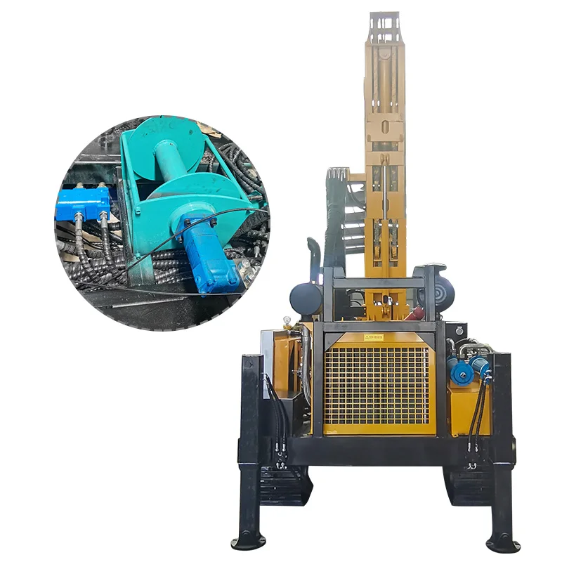 200m High Power Geological Diamond Full Hydraulic Crawler Core Drilling Rig Machine