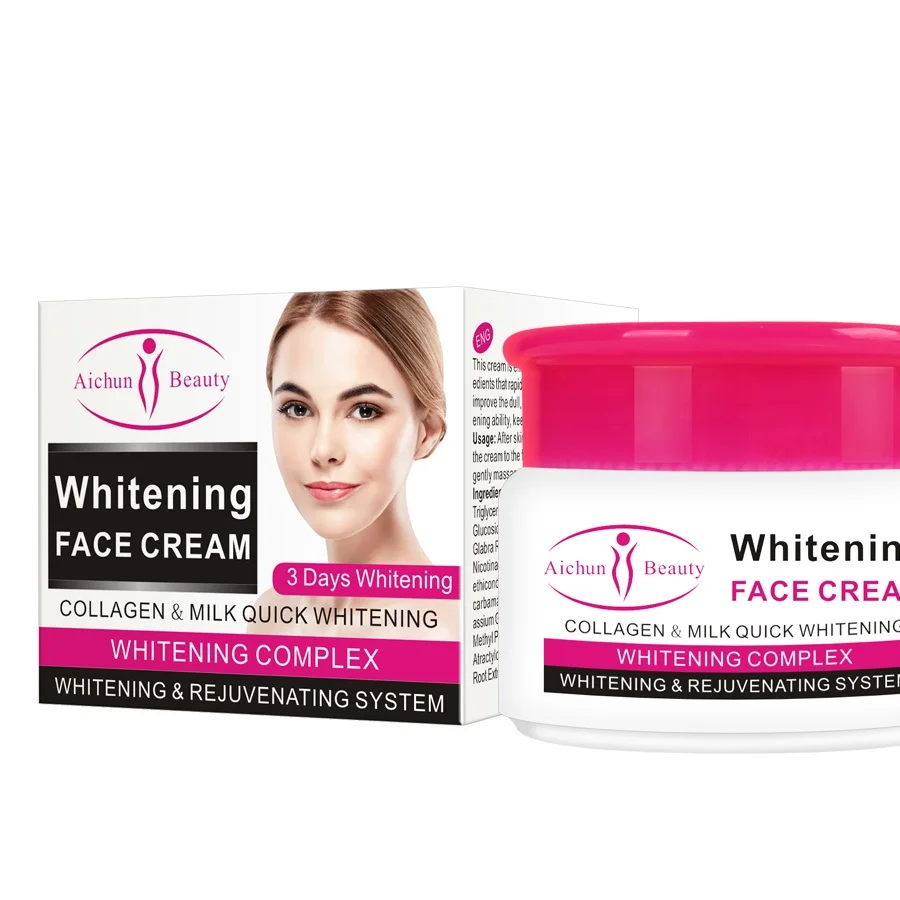 private label Beauty 3 Days Moisturizing Natural Bright Skin Care  Whitening Cream For Face