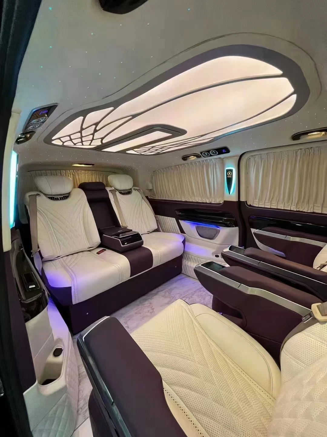 Sprinter Luxury Driver Van 3 Swivel Leather Seats DuraTec Carbon Fiber Comfortable Design-Models Vito Land Cruiser Alphard