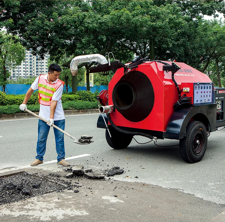 trailer mounted asphalt hot box recycler asphalt pavement pothole patch equipment