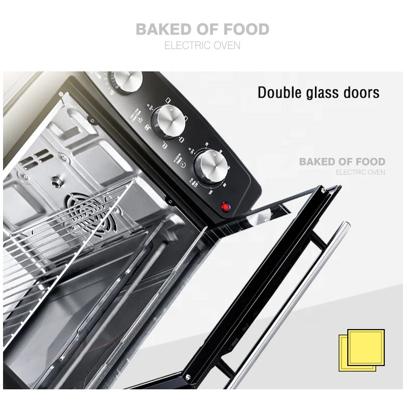 32L Capacity  Toaster Oven, Baking and Steaming Electric Oven