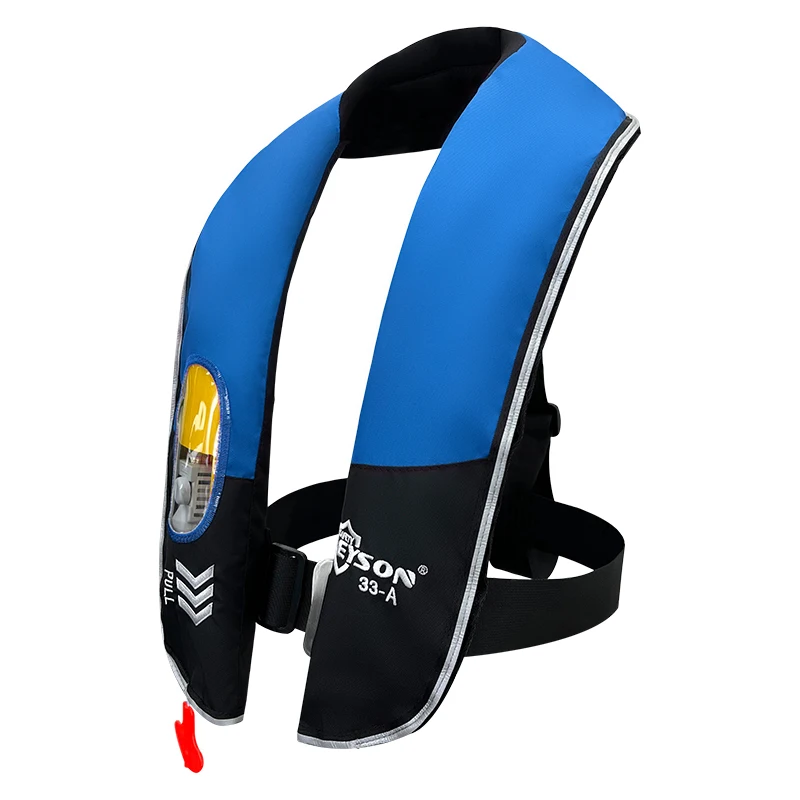Eyson 150N Custom Logo Auto Manual Inflatable Buoyancy Aid With Pocket Fishing Life Jackets For Marine Sports