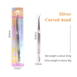 Двухголовый Красочный Прочный Золотой Серебряный инструмент для маникюра
