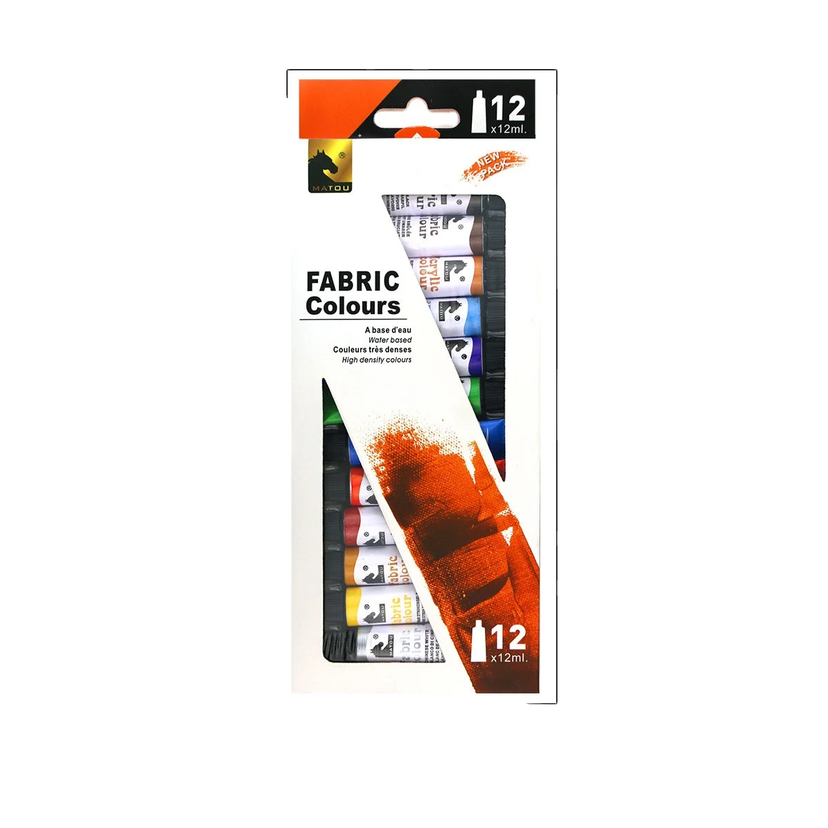Opeth 12Colours Fabric Paint Set 0.4oz/12ml DIY Graffiti Painting Professional Factory Art Supplier for Student Artist School