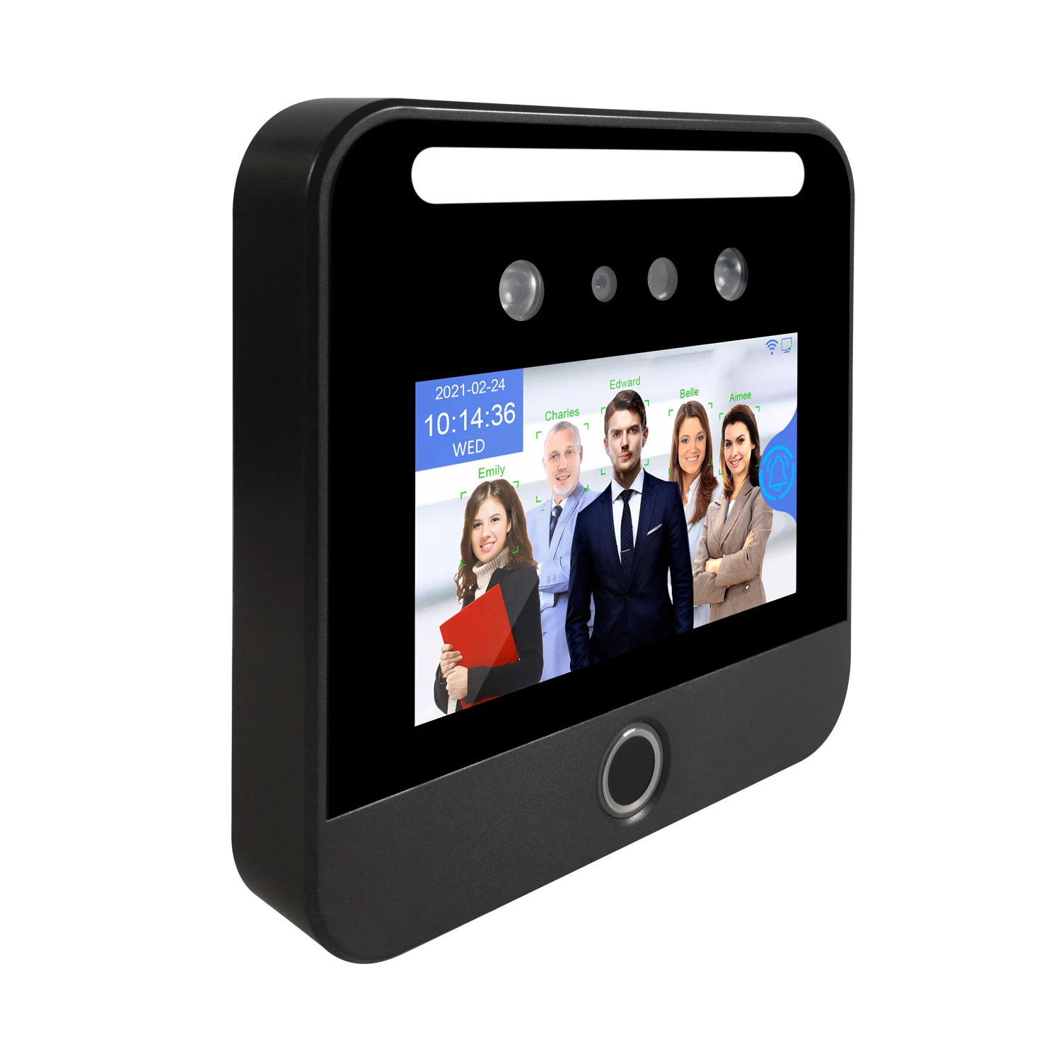 Large Capacity Face Fingerprint QR Code Card Recognition Time and Attendance Machine Access Control