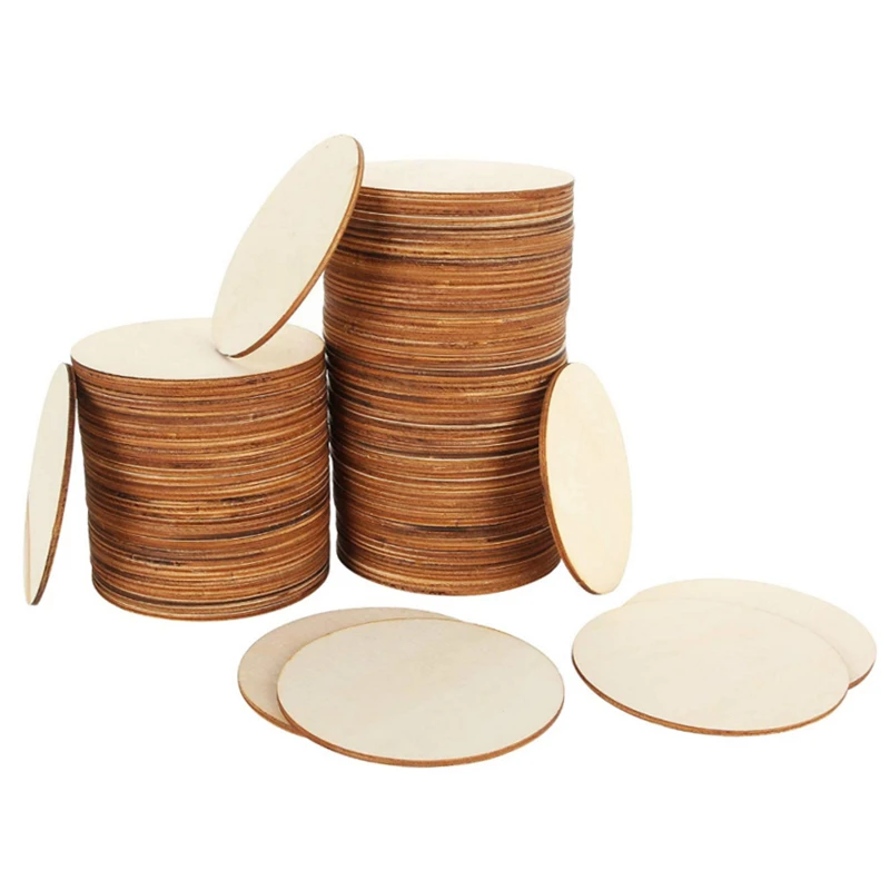 Фанера из липы 15 шт незаконченные деревянные двери 4 дюйма круглые диски для «сделай сам» дома самолет с рисунком парохода декоративно-прикладного искусства