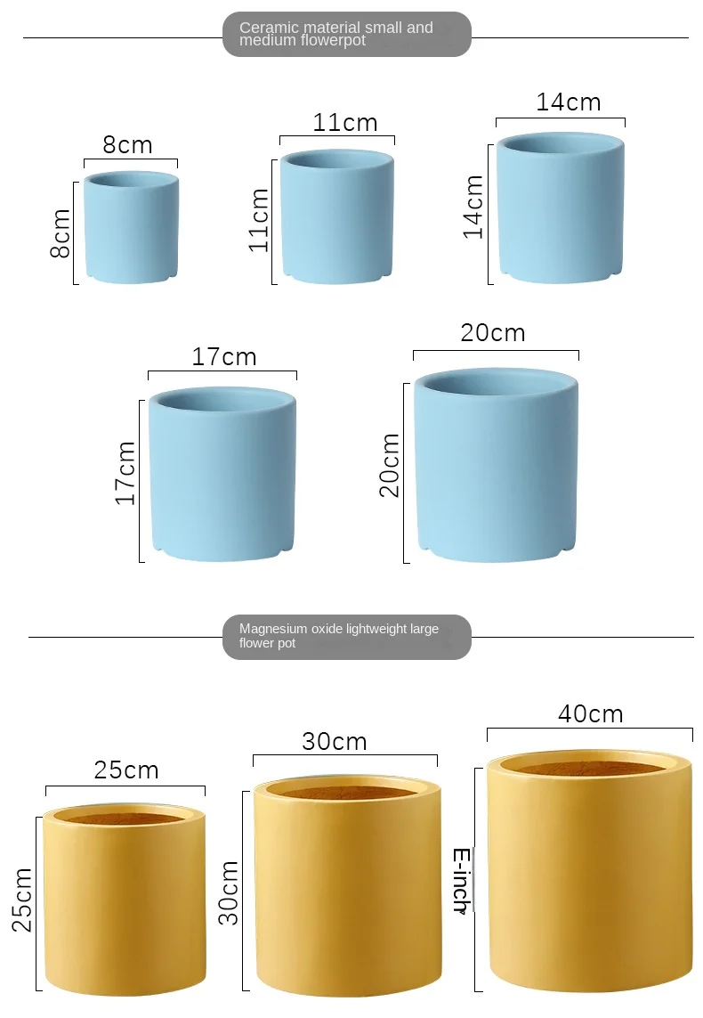 Round Wholesale Korean Succulent 2022 Classic Design Ins Plant Nordic Modern Planter Style Flower Home Ceramic Pot