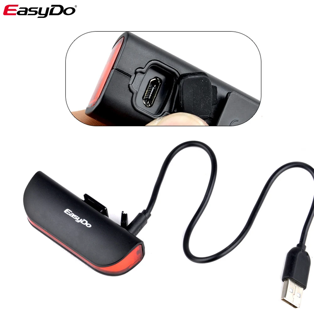 New Design E-scooter Bike Rear Light Bike Tail Light for Bike 2200ma.h Rechargeable 15 Pcs Lamp Beads Battery 1.5 Hours Card Box