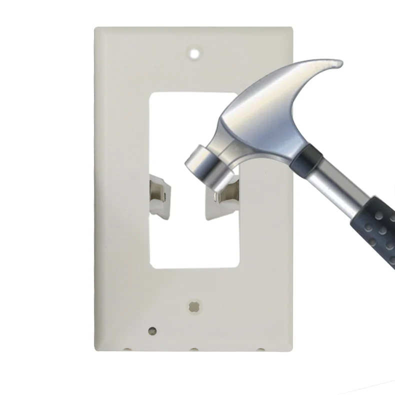 American retro white blank panel PP plastic panel switch socket panel with lightAmerican Standard certified Home night light