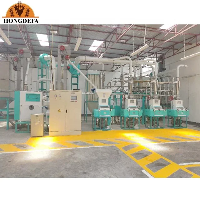 Hongdefa 20T/24H машина для измельчения кукурузы, муки, фрезерный станок