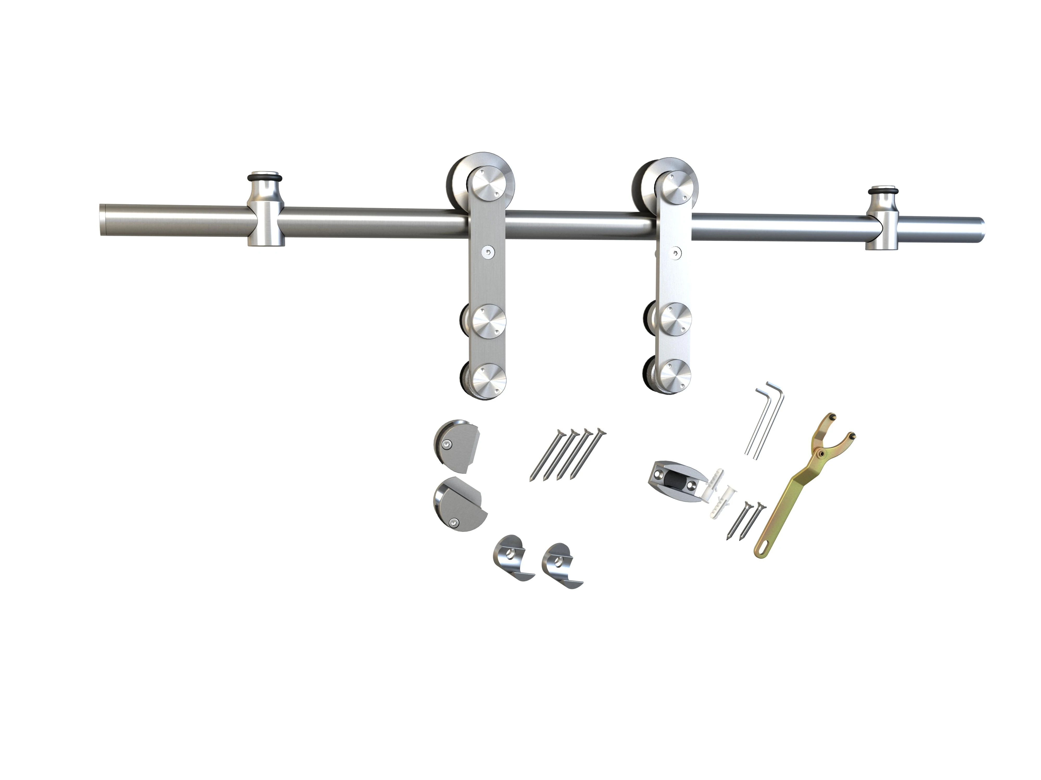 YMXT-YG49 Wall mounted stainless steel sliding barn door hardware