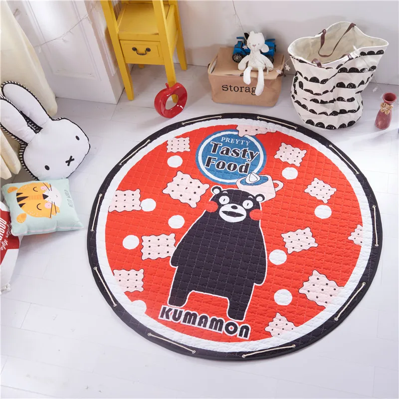 Круглый форма Non-антискользящий коврик настил для игры из пенопласта ковров абсорбент коврик для спальни ковер и ковер