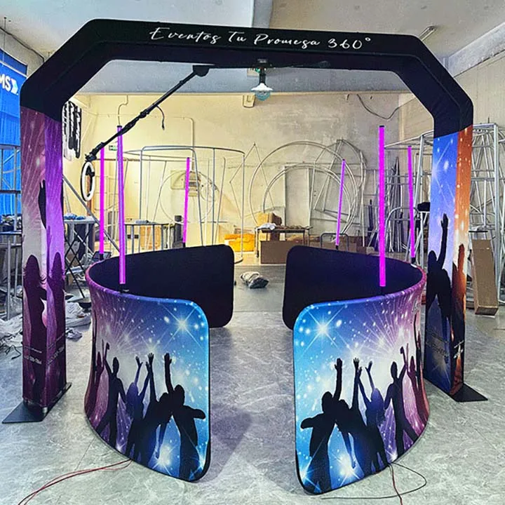 Video Camera Portable Overhead 360 Photo Booth No Truss With Software For Part 360 Glass Top Photo Booth
