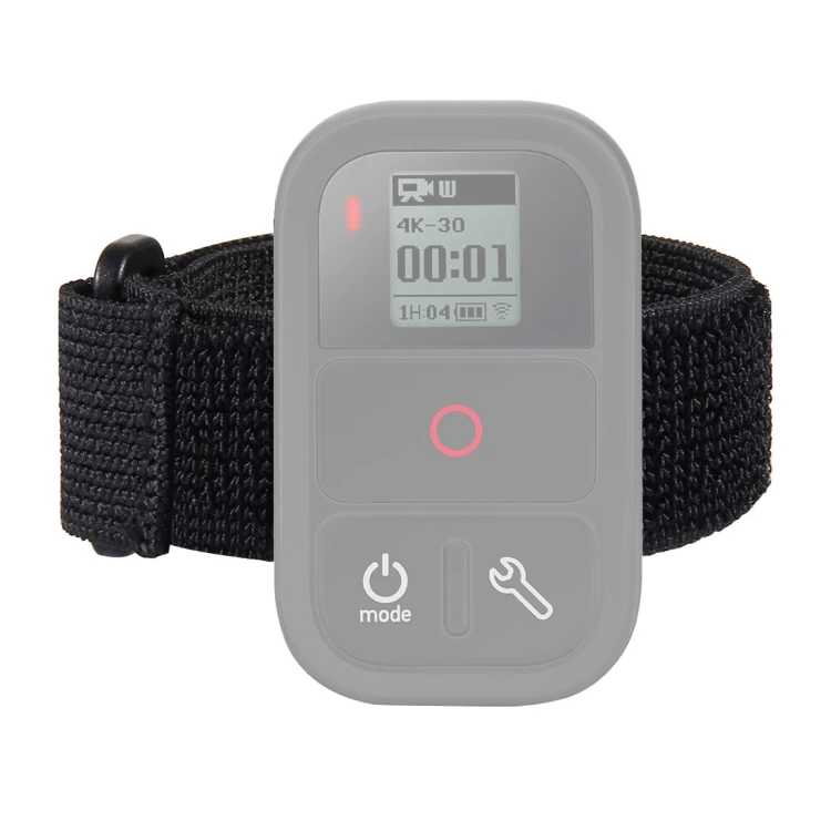 Black Hook and Loop Fastener Elastic strap with hook for remote control Hand Wrist Strap for GoPro
