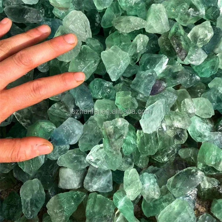 Bulk Gravel Crystal green Fluorite Tumble Minerals rough stone specimen Energy Decorative Fish Tank stone Bulk raw Gemstone