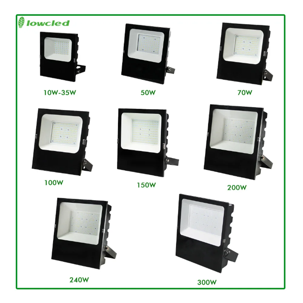 CB CE ROHS IP66 outdoor lighting Slim Led Flood Light 50w 100w 200w flood light led for project