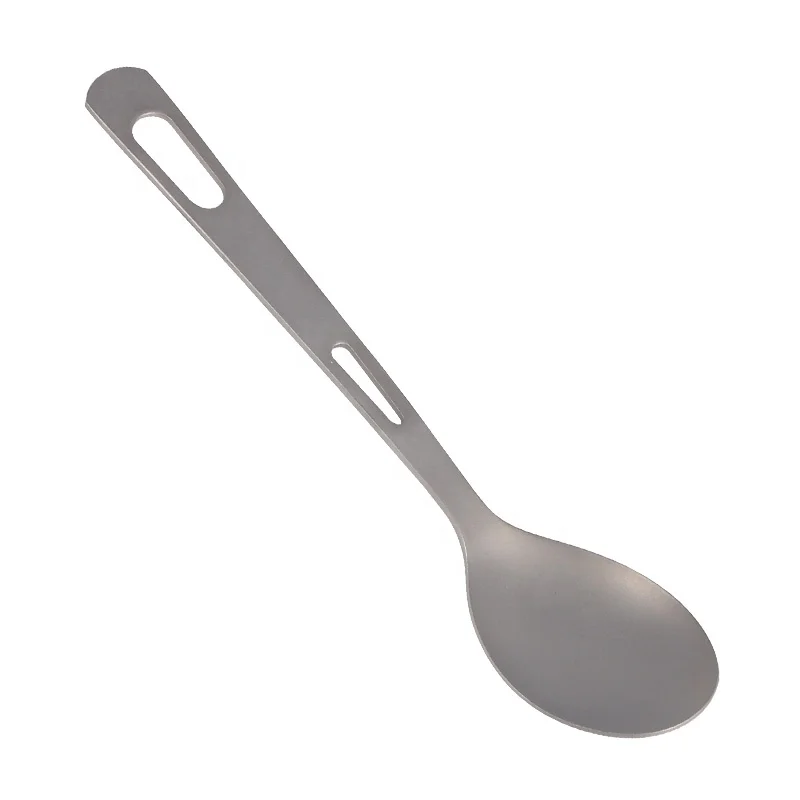 Low MOQ Portable Cutlery Set outdoor camping picnic Knife fork spoon 3 in 1 Titanium cutlery