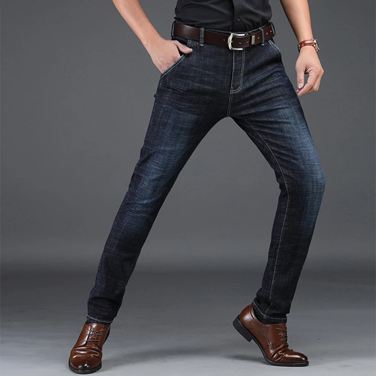 
Stock fashion classic style slim fit denim mens jeans wear 