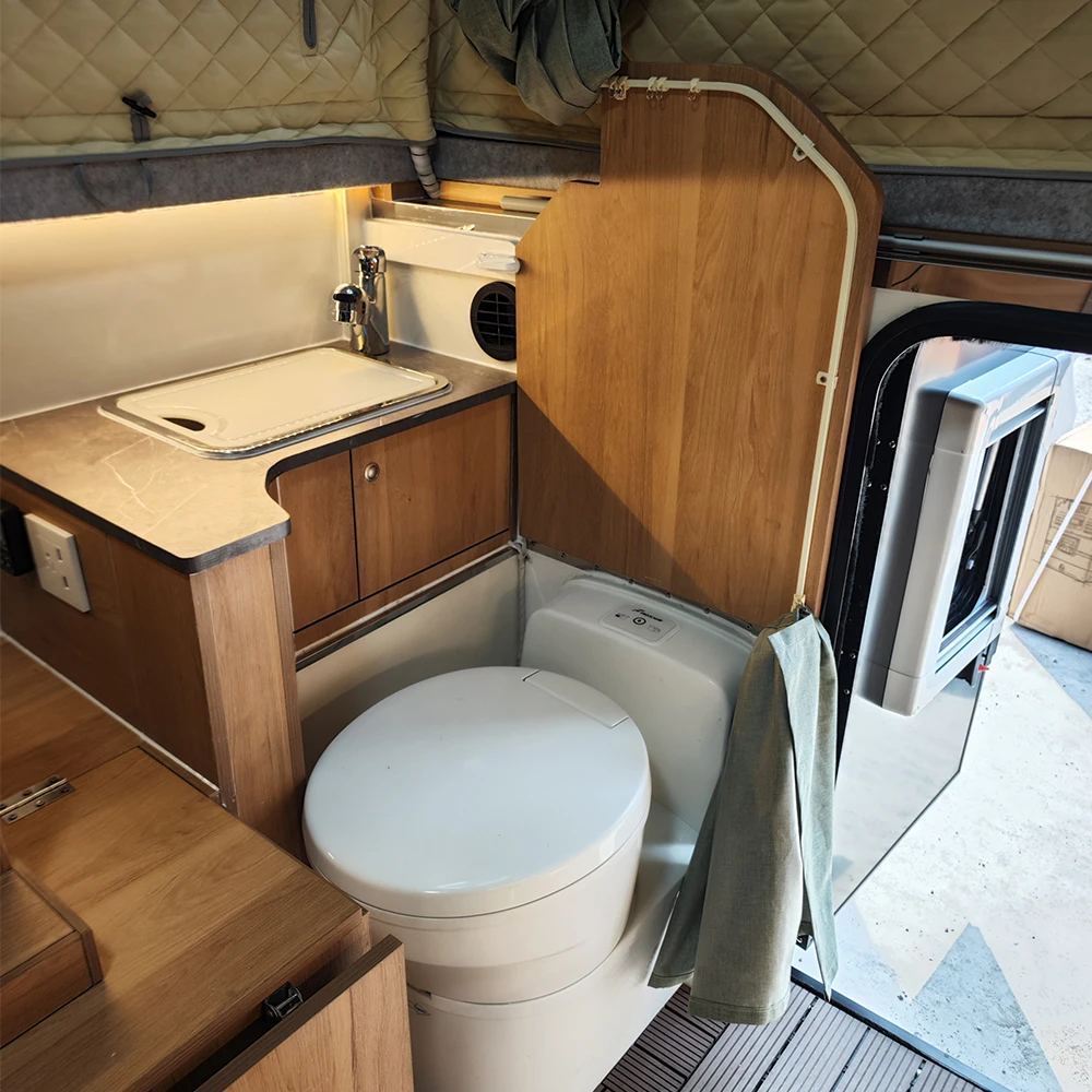 Small Hybrid Offroad Pop Up Top Canopy Camper Folding Caravan Australian Standard Truck Camping Off-Road With Toilet