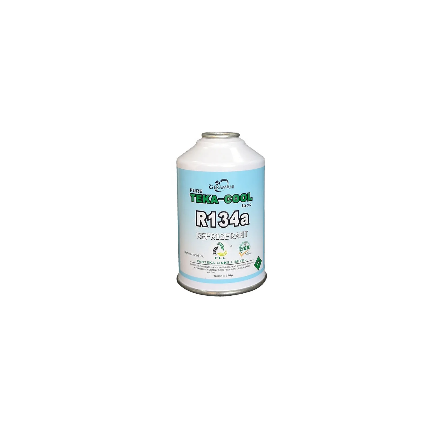 refrigerant gas aerosol tin can for packing R134a refrigerant gas