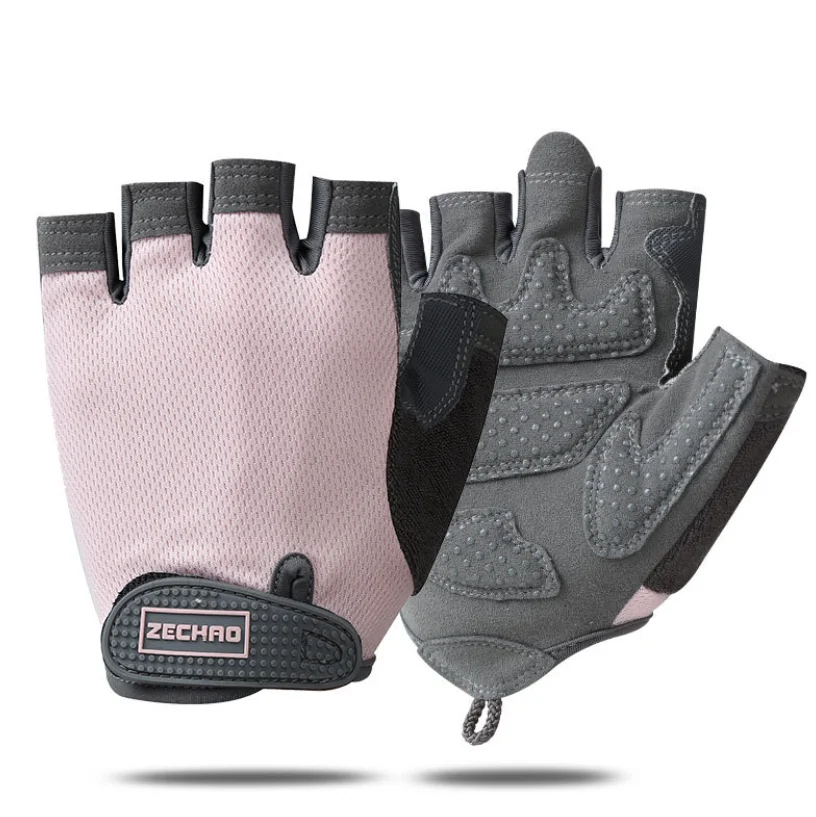 High-quality sunscreen anti-skid wear-resistant thin half-finger gloves for outdoor fitness