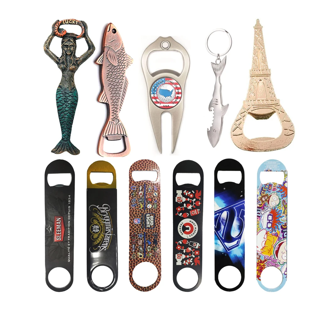 Custom Personalised Bullet Shell Bottle Opener Mini Carabiner Paracord Butterfly Knife Wallet Metal Bottle Opener Multi Card