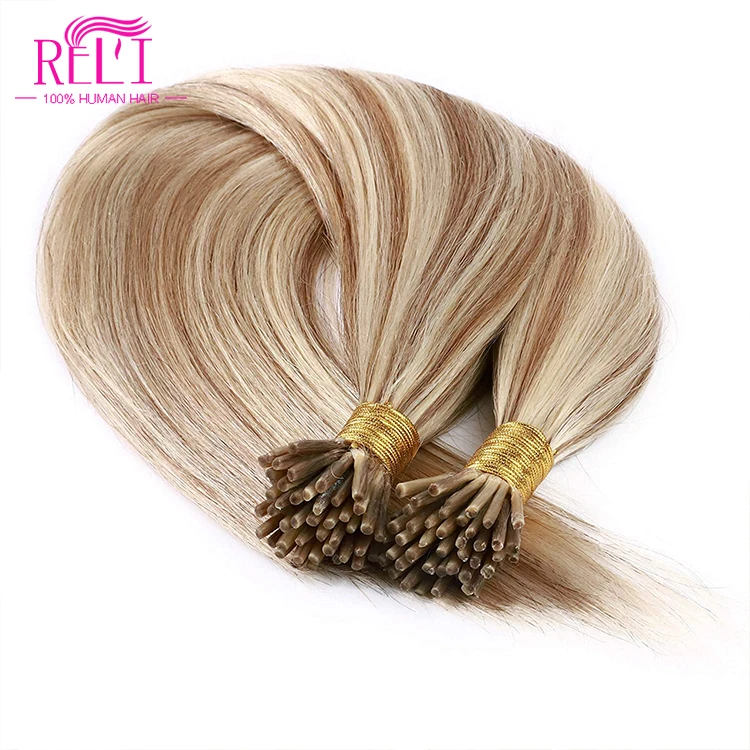 Factory outlet i tip 100 human virgin indian remy hair OEM and ODM i tip human hair extensions