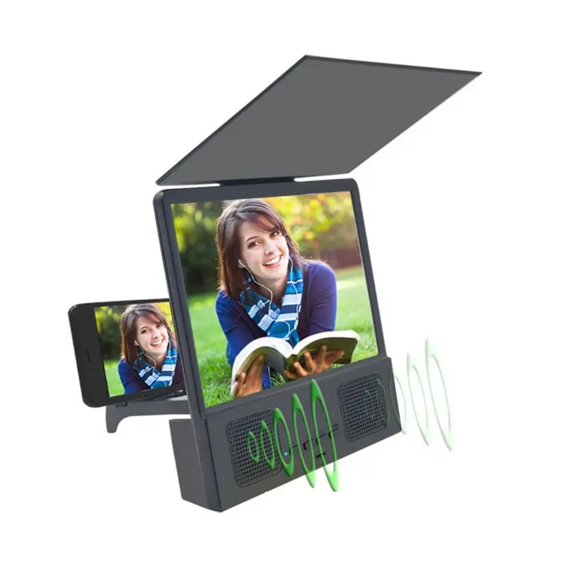 
2020 new 8.5 inch mobile phone amplifier foldable stand, L8 speaker enlarged screen magnifying glass stand 